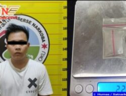 Satnarkoba Polres OKU Amankan EW Berikut Barang Bukti 2,25 gram Sabu Saat Mengendarai Mobil