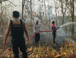 Kebakaran Lahan Seluas ±1 Hektare di Samping Hotel Silabung, Baturaja Barat Berhasil Dipadamkan