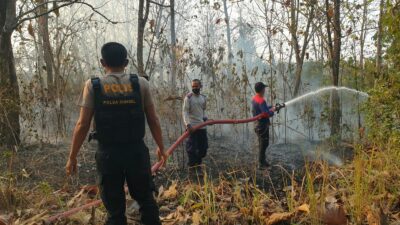 Kebakaran Lahan Seluas ±1 Hektare di Samping Hotel Silabung, Baturaja Barat Berhasil Dipadamkan