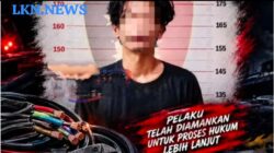 Kepergok Curi Kabel Lampu dan CCTV, MA Balik Lagi Bawa Hasil Curian, Polisi Langsung Amankan